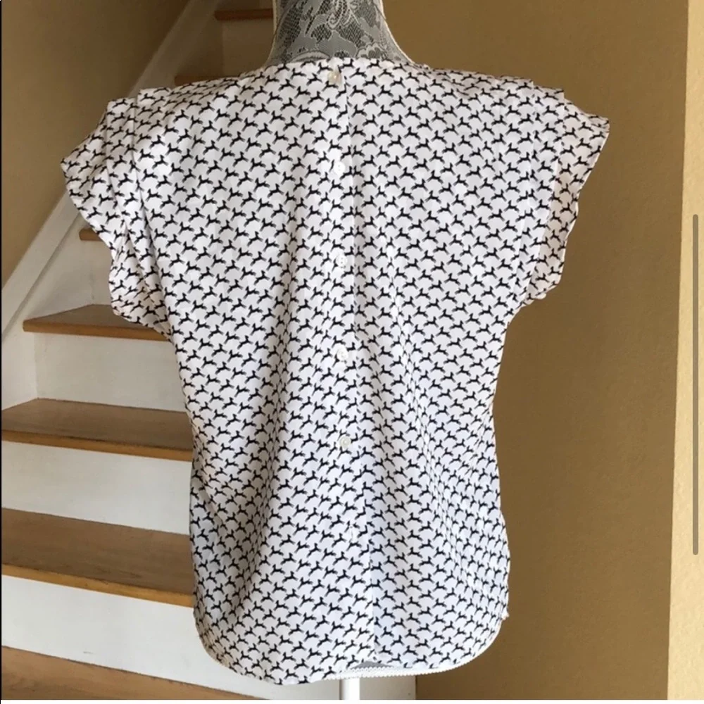 Vintage Fashion Bar Animal Print Blouse - Picture 5 of 7